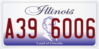 IL license plate A396006