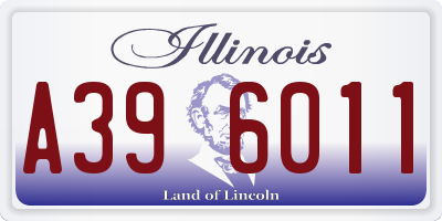 IL license plate A396011