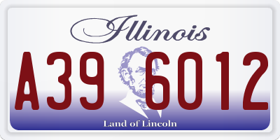 IL license plate A396012