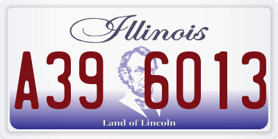 IL license plate A396013
