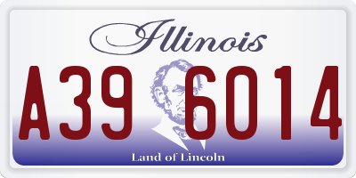 IL license plate A396014