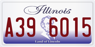 IL license plate A396015