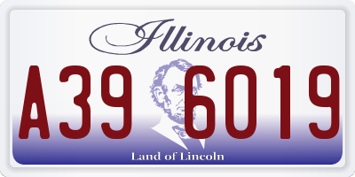 IL license plate A396019