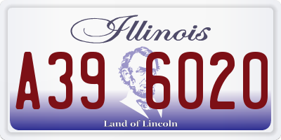 IL license plate A396020