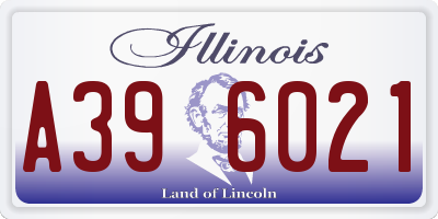 IL license plate A396021