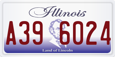 IL license plate A396024