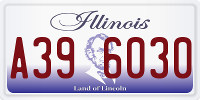 IL license plate A396030
