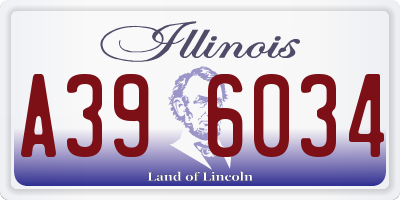 IL license plate A396034