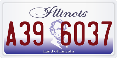 IL license plate A396037