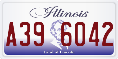 IL license plate A396042