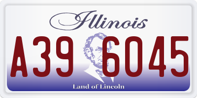 IL license plate A396045