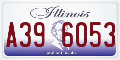 IL license plate A396053
