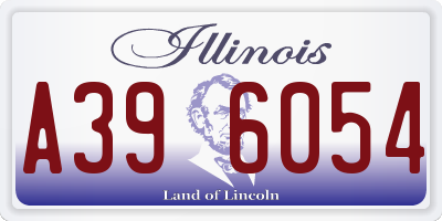 IL license plate A396054