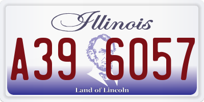 IL license plate A396057