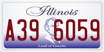 IL license plate A396059