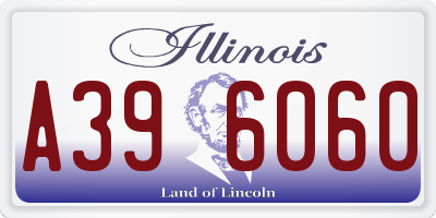 IL license plate A396060