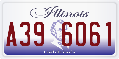 IL license plate A396061