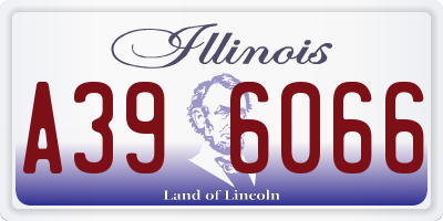 IL license plate A396066