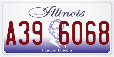 IL license plate A396068