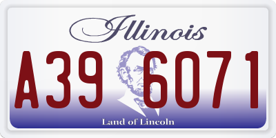 IL license plate A396071