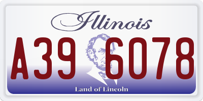 IL license plate A396078