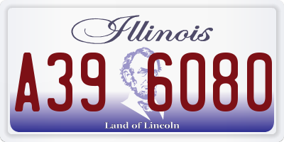 IL license plate A396080