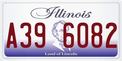 IL license plate A396082