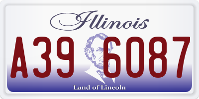 IL license plate A396087
