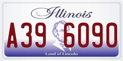 IL license plate A396090