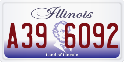 IL license plate A396092