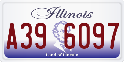 IL license plate A396097
