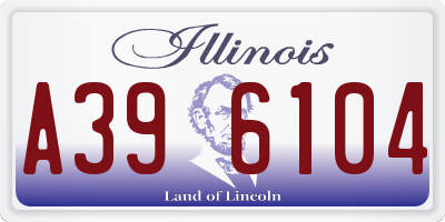 IL license plate A396104