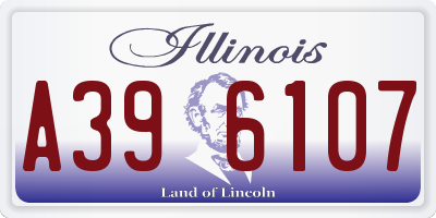 IL license plate A396107