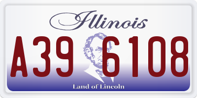 IL license plate A396108