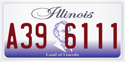 IL license plate A396111