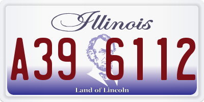 IL license plate A396112