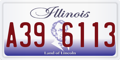 IL license plate A396113
