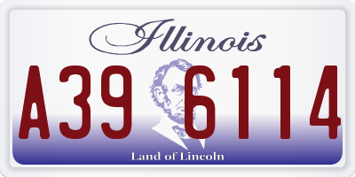 IL license plate A396114