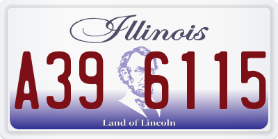 IL license plate A396115