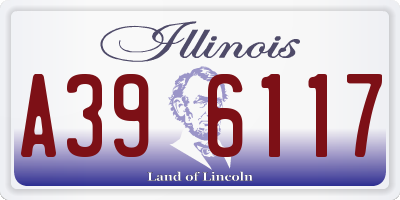 IL license plate A396117