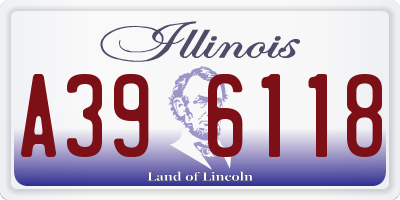 IL license plate A396118