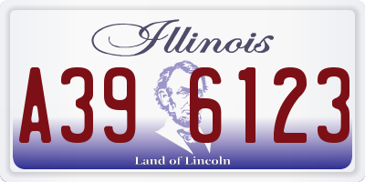 IL license plate A396123