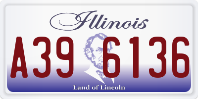 IL license plate A396136