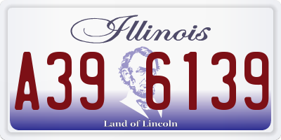 IL license plate A396139