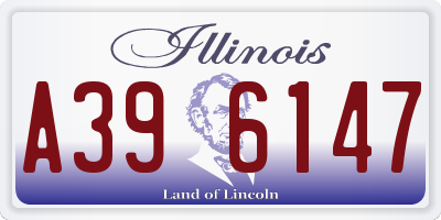 IL license plate A396147