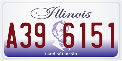 IL license plate A396151