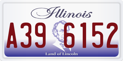 IL license plate A396152