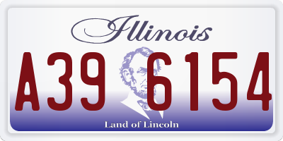 IL license plate A396154