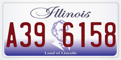 IL license plate A396158