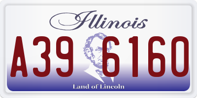 IL license plate A396160